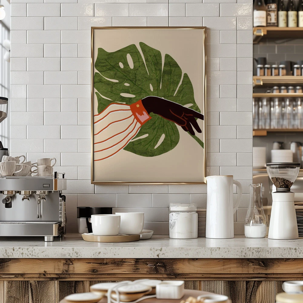 Green Canvas, Red Accent - Stretched Canvas, Poster Or Fine Art Print(Green Canvas Red Accent Stretched Canvas Poster Or Fine Art Print) 7 Green Canvas, Red Accent - Stretched Canvas, Poster Or Fine Art Print(Green Canvas Red Accent Stretched Canvas Poster Or Fine Art Print) - Image 7