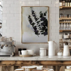 Eucalyptus Painting 1 - Stretched Canvas, Poster Or Fine Art Print(Eucalyptus Painting 1 Stretched Canvas Poster Or Fine Art Print) -Heart Wall Art Store pictufy interior barista white 2941673