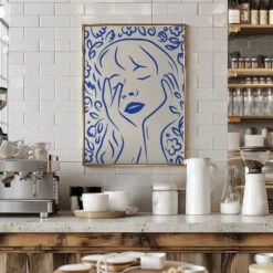 Gentle Flower Dream - Stretched Canvas, Poster Or Fine Art Print(Gentle Flower Dream Stretched Canvas Poster Or Fine Art Print) -Heart Wall Art Store pictufy interior barista white 2952247