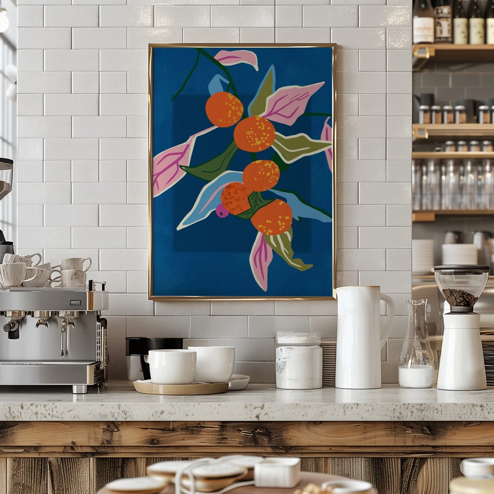 Lush Orange Botanicals - Stretched Canvas, Poster Or Fine Art Print(Lush Orange Botanicals Stretched Canvas Poster Or Fine Art Print) 7 Lush Orange Botanicals - Stretched Canvas, Poster Or Fine Art Print(Lush Orange Botanicals Stretched Canvas Poster Or Fine Art Print) - Image 7