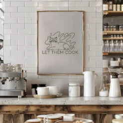 Let Them Cook - Stretched Canvas, Poster Or Fine Art Print(Let Them Cook Stretched Canvas Poster Or Fine Art Print) 18 Let Them Cook - Stretched Canvas, Poster Or Fine Art Print(Let Them Cook Stretched Canvas Poster Or Fine Art Print) -Heart Wall Art Store pictufy interior barista white 3046022