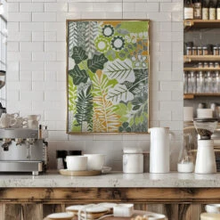 Modern Botanical Sage & Citrus - Stretched Canvas, Poster Or Fine Art Print(Modern Botanical Sage Amp Citrus Stretched Canvas Poster Or Fine Art Print) -Heart Wall Art Store pictufy interior barista white 3164783