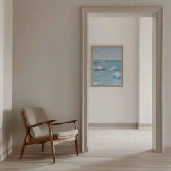 Seascape - Stretched Canvas, Poster Or Fine Art Print(Seascape Stretched Canvas Poster Or Fine Art Print) -Heart Wall Art Store pictufy interior beige armchair ratio 5x7 2054211