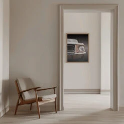 American Classic Car Mustang Coupe 1968 - Stretched Canvas, Poster Or Fine Art Print(American Classic Car Mustang Coupe 1968 Stretched Canvas Poster Or Fine Art Print) -Heart Wall Art Store pictufy interior beige armchair ratio 5x7 2269515