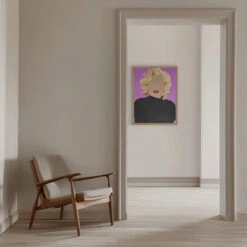 Faceless Marilyn Monroe Modern Art - Stretched Canvas, Poster Or Fine Art Print(Faceless Marilyn Monroe Modern Art Stretched Canvas Poster Or Fine Art Print) -Heart Wall Art Store pictufy interior beige armchair ratio 5x7 2425724