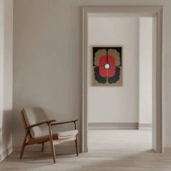 Pansy 1960 - Stretched Canvas, Poster Or Fine Art Print(Pansy 1960 Stretched Canvas Poster Or Fine Art Print) -Heart Wall Art Store pictufy interior beige armchair ratio 5x7 2463635