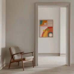 Playing Around Shapes 3 - Stretched Canvas, Poster Or Fine Art Print(Playing Around Shapes 3 Stretched Canvas Poster Or Fine Art Print) 23 Playing Around Shapes 3 - Stretched Canvas, Poster Or Fine Art Print(Playing Around Shapes 3 Stretched Canvas Poster Or Fine Art Print) -Heart Wall Art Store pictufy interior beige armchair ratio 5x7 2500936