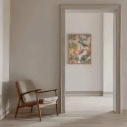 Tropical Mess - Stretched Canvas, Poster Or Fine Art Print(Tropical Mess Stretched Canvas Poster Or Fine Art Print) -Heart Wall Art Store pictufy interior beige armchair ratio 5x7 2544228