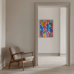 Summer Time No 2 - Stretched Canvas, Poster Or Fine Art Print(Summer Time No 2 Stretched Canvas Poster Or Fine Art Print) -Heart Wall Art Store pictufy interior beige armchair ratio 5x7 2550080