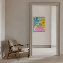 Pastel Cut Out Matisse - Stretched Canvas, Poster Or Fine Art Print(Pastel Cut Out Matisse Stretched Canvas Poster Or Fine Art Print) -Heart Wall Art Store pictufy interior beige armchair ratio 5x7 2552761