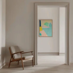 Minimal Shapes - Stretched Canvas, Poster Or Fine Art Print(Minimal Shapes Stretched Canvas Poster Or Fine Art Print) -Heart Wall Art Store pictufy interior beige armchair ratio 5x7 2552766