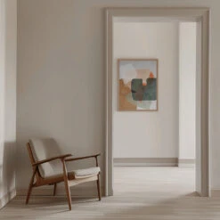 Nature Friendly Terracotta 4 Aquarell Kopie - Stretched Canvas, Poster Or Fine Art Print(Nature Friendly Terracotta 4 Aquarell Kopie Stretched Canvas Poster Or Fine Art Print) -Heart Wall Art Store pictufy interior beige armchair ratio 5x7 2553039