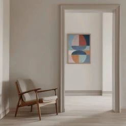 Overlapping Semi-Circles In Earthy Tones - Stretched Canvas, Poster Or Fine Art Print(Overlapping Semi Circles In Earthy Tones Stretched Canvas Poster Or Fine Art Print) 23 Overlapping Semi-Circles In Earthy Tones - Stretched Canvas, Poster Or Fine Art Print(Overlapping Semi Circles In Earthy Tones Stretched Canvas Poster Or Fine Art Print) -Heart Wall Art Store pictufy interior beige armchair ratio 5x7 2553255