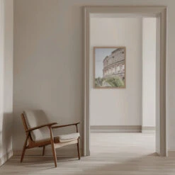 Colosseum - Stretched Canvas, Poster Or Fine Art Print(Colosseum Stretched Canvas Poster Or Fine Art Print) -Heart Wall Art Store pictufy interior beige armchair ratio 5x7 2710924