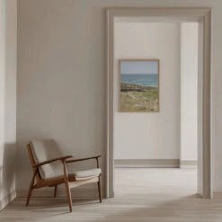 Coastal Walk - Stretched Canvas, Poster Or Fine Art Print(Coastal Walk Stretched Canvas Poster Or Fine Art Print) -Heart Wall Art Store pictufy interior beige armchair ratio 5x7 2711026