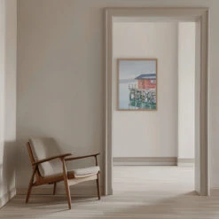 Winter In Norway - Stretched Canvas, Poster Or Fine Art Print(Winter In Norway Stretched Canvas Poster Or Fine Art Print) -Heart Wall Art Store pictufy interior beige armchair ratio 5x7 2711069