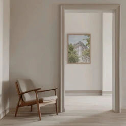 Paris - Stretched Canvas, Poster Or Fine Art Print(Paris Stretched Canvas Poster Or Fine Art Print) -Heart Wall Art Store pictufy interior beige armchair ratio 5x7 2711077