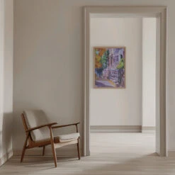 Autumn Stroll - Stretched Canvas, Poster Or Fine Art Print(Autumn Stroll Stretched Canvas Poster Or Fine Art Print) -Heart Wall Art Store pictufy interior beige armchair ratio 5x7 2786430