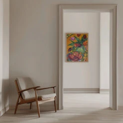 Fruit And Flowers - Stretched Canvas, Poster Or Fine Art Print(Fruit And Flowers Stretched Canvas Poster Or Fine Art Print) -Heart Wall Art Store pictufy interior beige armchair ratio 5x7 2786618