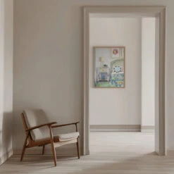 Mary Ellen S Bedroom - Stretched Canvas, Poster Or Fine Art Print(Mary Ellen S Bedroom Stretched Canvas Poster Or Fine Art Print) -Heart Wall Art Store pictufy interior beige armchair ratio 5x7 2787365