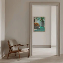 Oranges And White Ranunculus - Stretched Canvas, Poster Or Fine Art Print(Oranges And White Ranunculus Stretched Canvas Poster Or Fine Art Print) -Heart Wall Art Store pictufy interior beige armchair ratio 5x7 2787378