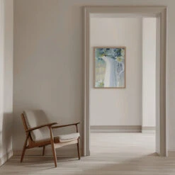 Smoky Bouquet - Stretched Canvas, Poster Or Fine Art Print(Smoky Bouquet Stretched Canvas Poster Or Fine Art Print) -Heart Wall Art Store pictufy interior beige armchair ratio 5x7 2787403