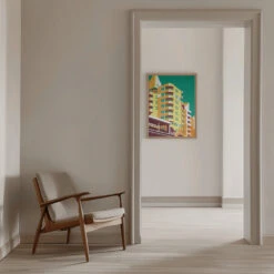 Berlin Kreuzberg - Stretched Canvas, Poster Or Fine Art Print(Berlin Kreuzberg Stretched Canvas Poster Or Fine Art Print) -Heart Wall Art Store pictufy interior beige armchair ratio 5x7 2844140