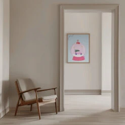 Snowglobe Pink - Stretched Canvas, Poster Or Fine Art Print(Snowglobe Pink Stretched Canvas Poster Or Fine Art Print) 23 Snowglobe Pink - Stretched Canvas, Poster Or Fine Art Print(Snowglobe Pink Stretched Canvas Poster Or Fine Art Print) -Heart Wall Art Store pictufy interior beige armchair ratio 5x7 2849764