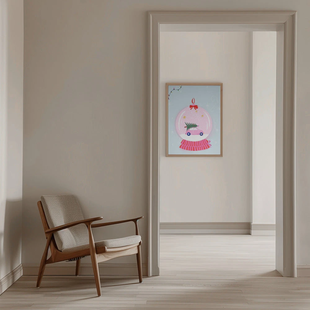 Snowglobe Pink - Stretched Canvas, Poster Or Fine Art Print(Snowglobe Pink Stretched Canvas Poster Or Fine Art Print) 12 Snowglobe Pink - Stretched Canvas, Poster Or Fine Art Print(Snowglobe Pink Stretched Canvas Poster Or Fine Art Print) - Image 12