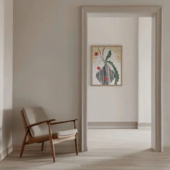 Midcentury Ikebana Light - Stretched Canvas, Poster Or Fine Art Print(Midcentury Ikebana Light Stretched Canvas Poster Or Fine Art Print) 23 Midcentury Ikebana Light - Stretched Canvas, Poster Or Fine Art Print(Midcentury Ikebana Light Stretched Canvas Poster Or Fine Art Print) -Heart Wall Art Store pictufy interior beige armchair ratio 5x7 2859519