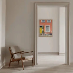 Cama - Stretched Canvas, Poster Or Fine Art Print(Cama Stretched Canvas Poster Or Fine Art Print) -Heart Wall Art Store pictufy interior beige armchair ratio 5x7 2889551