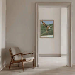 Diver Above River - Stretched Canvas, Poster Or Fine Art Print(Diver Above River Stretched Canvas Poster Or Fine Art Print) -Heart Wall Art Store pictufy interior beige armchair ratio 5x7 2912052