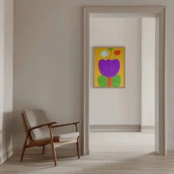 Vibrant Tones - Stretched Canvas, Poster Or Fine Art Print(Vibrant Tones Stretched Canvas Poster Or Fine Art Print) -Heart Wall Art Store pictufy interior beige armchair ratio 5x7 2935230