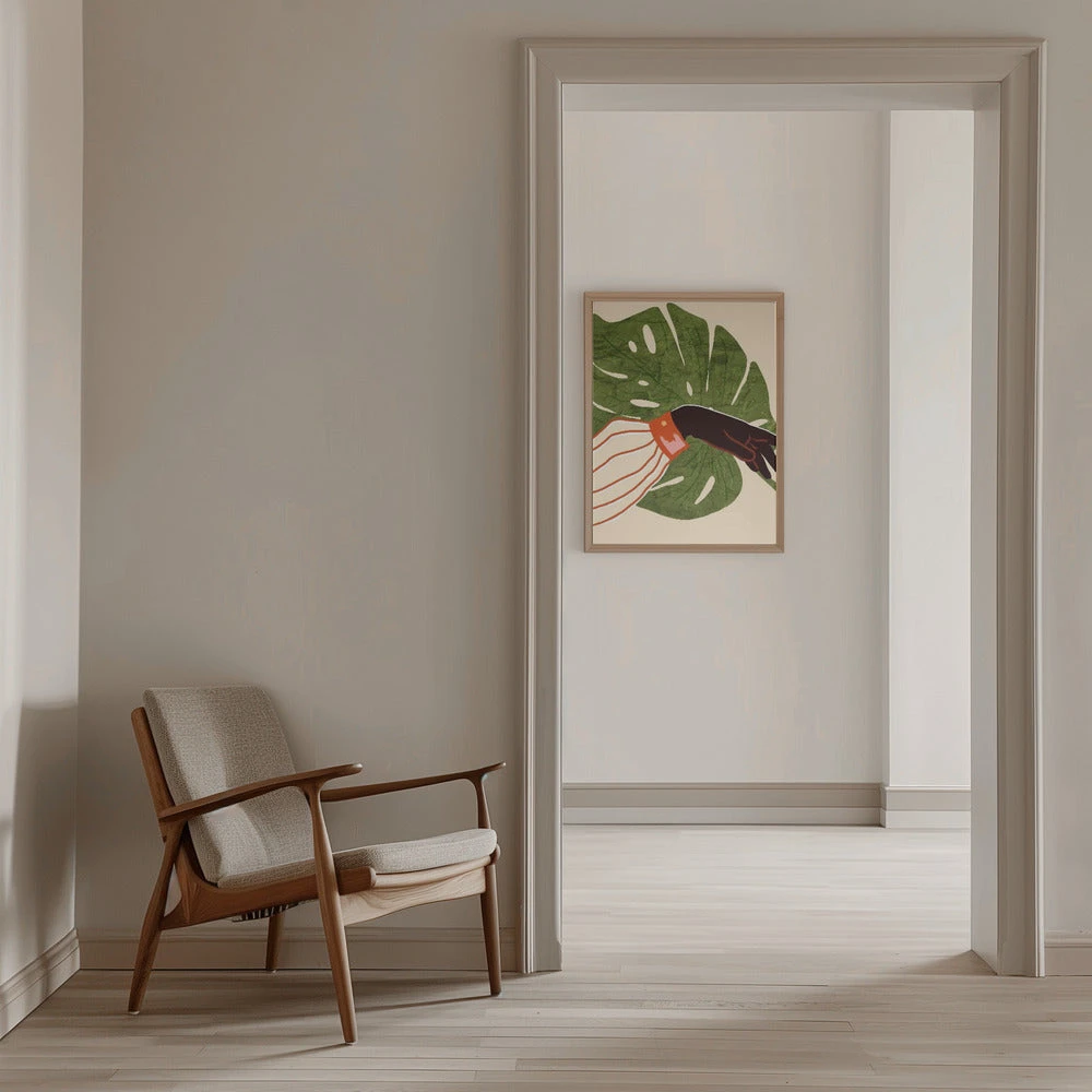 Green Canvas, Red Accent - Stretched Canvas, Poster Or Fine Art Print(Green Canvas Red Accent Stretched Canvas Poster Or Fine Art Print) 12 Green Canvas, Red Accent - Stretched Canvas, Poster Or Fine Art Print(Green Canvas Red Accent Stretched Canvas Poster Or Fine Art Print) - Image 12