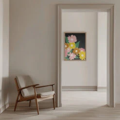 Daisy Delight - Stretched Canvas, Poster Or Fine Art Print(Daisy Delight Stretched Canvas Poster Or Fine Art Print) -Heart Wall Art Store pictufy interior beige armchair ratio 5x7 2976658