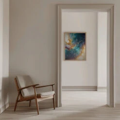 Mystic Marble - Stretched Canvas, Poster Or Fine Art Print(Mystic Marble Stretched Canvas Poster Or Fine Art Print) -Heart Wall Art Store pictufy interior beige armchair ratio 5x7 3019336