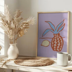 Lilac Lemon - Stretched Canvas, Poster Or Fine Art Print(Lilac Lemon Stretched Canvas Poster Or Fine Art Print) 16 Lilac Lemon - Stretched Canvas, Poster Or Fine Art Print(Lilac Lemon Stretched Canvas Poster Or Fine Art Print) -Heart Wall Art Store pictufy interior bright scandi tea cup ratio 2x3 2055898