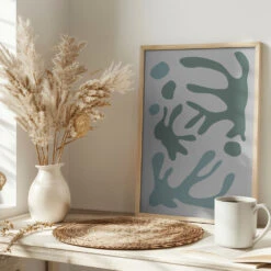 Seaweed Teal No 1 - Stretched Canvas, Poster Or Fine Art Print(Seaweed Teal No 1 Stretched Canvas Poster Or Fine Art Print) 16 Seaweed Teal No 1 - Stretched Canvas, Poster Or Fine Art Print(Seaweed Teal No 1 Stretched Canvas Poster Or Fine Art Print) -Heart Wall Art Store pictufy interior bright scandi tea cup ratio 2x3 2062814