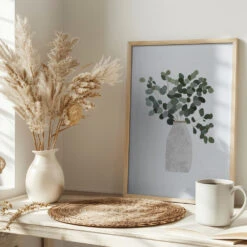 Scandi Japandi House Plant 3 - Stretched Canvas, Poster Or Fine Art Print(Scandi Japandi House Plant 3 Stretched Canvas Poster Or Fine Art Print) -Heart Wall Art Store pictufy interior bright scandi tea cup ratio 2x3 2425732