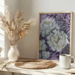 Eliany Painterly Bouquet - Stretched Canvas, Poster Or Fine Art Print(Eliany Painterly Bouquet Stretched Canvas Poster Or Fine Art Print) -Heart Wall Art Store pictufy interior bright scandi tea cup ratio 2x3 2428560