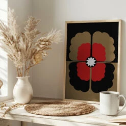 Pansy 1960 - Stretched Canvas, Poster Or Fine Art Print(Pansy 1960 Stretched Canvas Poster Or Fine Art Print) -Heart Wall Art Store pictufy interior bright scandi tea cup ratio 2x3 2463635