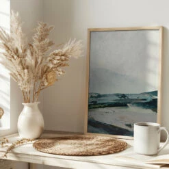 Mountains - Stretched Canvas, Poster Or Fine Art Print(Mountains Stretched Canvas Poster Or Fine Art Print) -Heart Wall Art Store pictufy interior bright scandi tea cup ratio 2x3 2470500