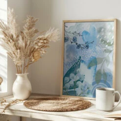 Iceberg Blue-2 - Stretched Canvas, Poster Or Fine Art Print(Iceberg Blue 2 Stretched Canvas Poster Or Fine Art Print) -Heart Wall Art Store pictufy interior bright scandi tea cup ratio 2x3 2494397