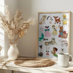 Kitsch Print - Stretched Canvas, Poster Or Fine Art Print(Kitsch Print Stretched Canvas Poster Or Fine Art Print) -Heart Wall Art Store pictufy interior bright scandi tea cup ratio 2x3 2505731