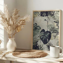 I Jungle01x A 50x70xa - Stretched Canvas, Poster Or Fine Art Print(I Jungle01x A 50x70xa Stretched Canvas Poster Or Fine Art Print) -Heart Wall Art Store pictufy interior bright scandi tea cup ratio 2x3 2530845