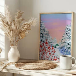 Copper Creek By Sarah Gesek - Stretched Canvas, Poster Or Fine Art Print(Copper Creek Stretched Canvas Poster Or Fine Art Print) -Heart Wall Art Store pictufy interior bright scandi tea cup ratio 2x3 2536241