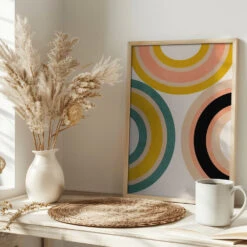 Rainbow Suns 11 Kopie - Stretched Canvas, Poster Or Fine Art Print(Rainbow Suns 11 Kopie Stretched Canvas Poster Or Fine Art Print) 16 Rainbow Suns 11 Kopie - Stretched Canvas, Poster Or Fine Art Print(Rainbow Suns 11 Kopie Stretched Canvas Poster Or Fine Art Print) -Heart Wall Art Store pictufy interior bright scandi tea cup ratio 2x3 2553011