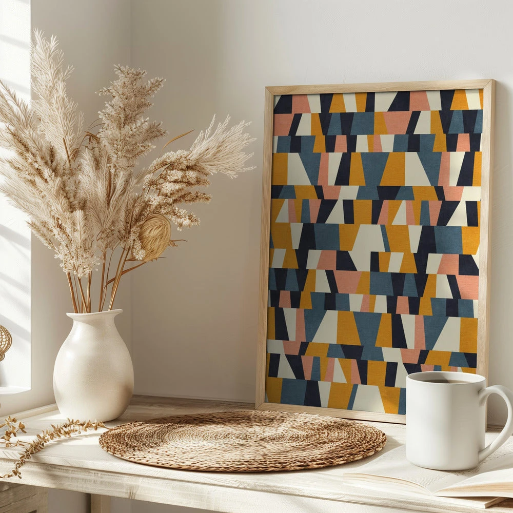 Rainbow Plus ShapesBlue Mustard14 - Stretched Canvas, Poster Or Fine Art Print(Rainbow Plus Shapes Blue Mustard14 Stretched Canvas Poster Or Fine Art Print) 5 Rainbow Plus ShapesBlue Mustard14 - Stretched Canvas, Poster Or Fine Art Print(Rainbow Plus Shapes Blue Mustard14 Stretched Canvas Poster Or Fine Art Print) - Image 5