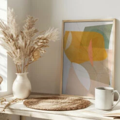 Nature Friendly Terracotta 5 Aquarell Kopie - Stretched Canvas, Poster Or Fine Art Print(Nature Friendly Terracotta 5 Aquarell Kopie Stretched Canvas Poster Or Fine Art Print) -Heart Wall Art Store pictufy interior bright scandi tea cup ratio 2x3 2553042