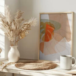 Nature Friendly Terracotta 6 Aquarell Kopie - Stretched Canvas, Poster Or Fine Art Print(Nature Friendly Terracotta 6 Aquarell Kopie Stretched Canvas Poster Or Fine Art Print) -Heart Wall Art Store pictufy interior bright scandi tea cup ratio 2x3 2553043